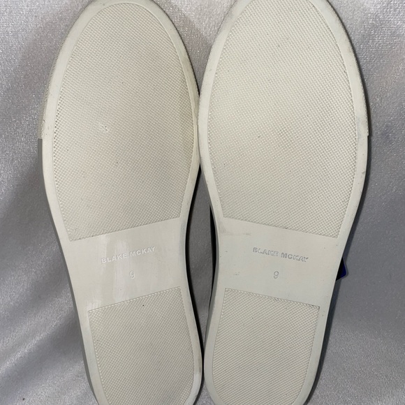 Blake Mckay Men's Black Leather Sneakers Size 9 - Picture 9 of 9